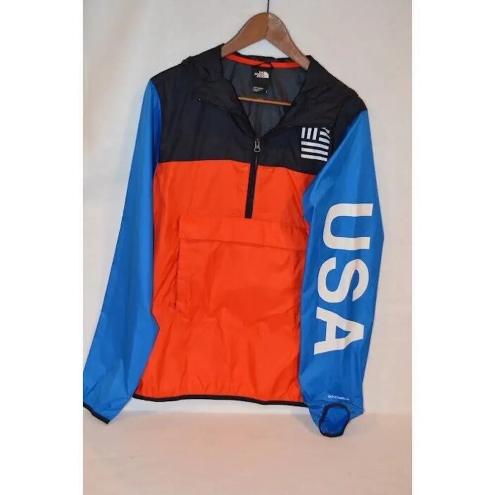 The North Face‎ IC Anorak Windbreaker Windwall Packable Jacket Mens $89 Sz S TNF